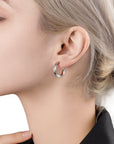 Sculpted 'Wave' Hoop Earrings