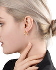 Sculpted 'Wave' Hoop Earrings