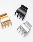 Mini Minimalist Metal Claw Clips (Set of 3)