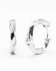 Sculpted 'Wave' Hoop Earrings